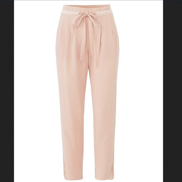 RAMY BROOK "Allyn" silk summer 6/8 pants in blush in sz L - Picture 1 of 4